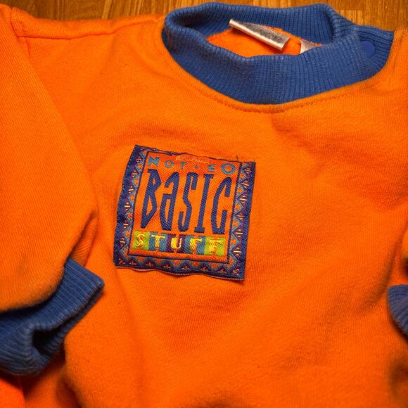 Vintage the Children's Place Orange Boys Pullover Sweatshirt Size M 12-18 Months - Picture 2 of 5